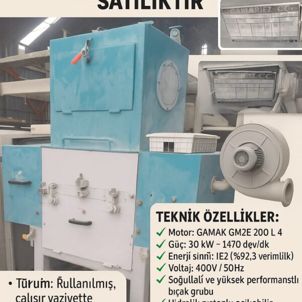 2. El Yüksek Kapasiteli Plastik Kırma Makinesi Satışta!