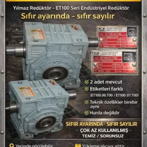 Satılık İkinci El Yılmaz Redüktör ET100 Seri | SHS Grup