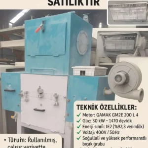 2.El Yüksek Kapasiteli Plastik Kırma Makinesi 30 kW