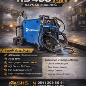 RS 400 MK MIG MAG Kaynak Makinesi 400 Amper