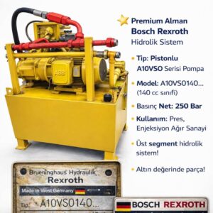 Bosch Rexroth A10VSO140 Hidrolik Pompa Sistemi - 250 Bar (İkinci El)