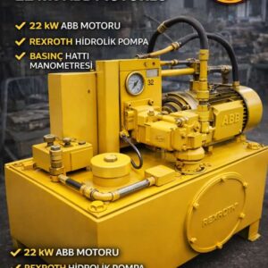22 kW ABB Motorlu Rexroth Hidrolik Güç Ünitesi (İkinci El)