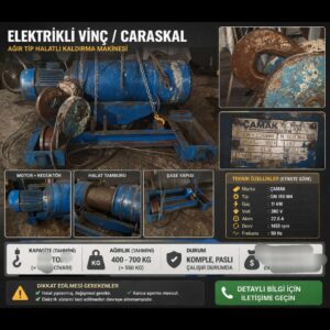 Elektrikli Vinç / Caraskal 400-700 kg Kapasiteli (İkinci El)