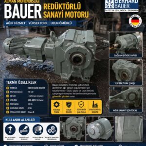 Bauer Redüktörlü Sanayi Motoru (İkinci El) - Alman Mühendisliği
